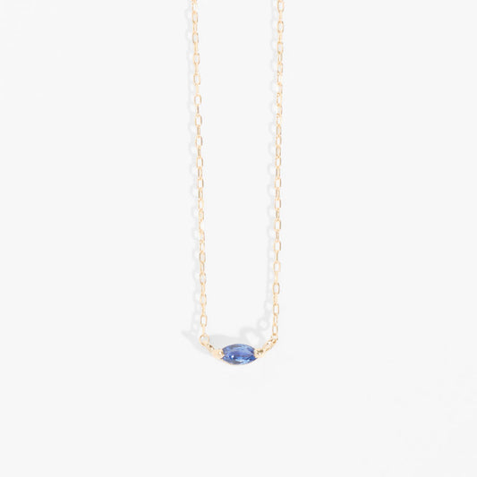 K10 誕生石 マーキスネックレス(9月:サファイア)|63-8009