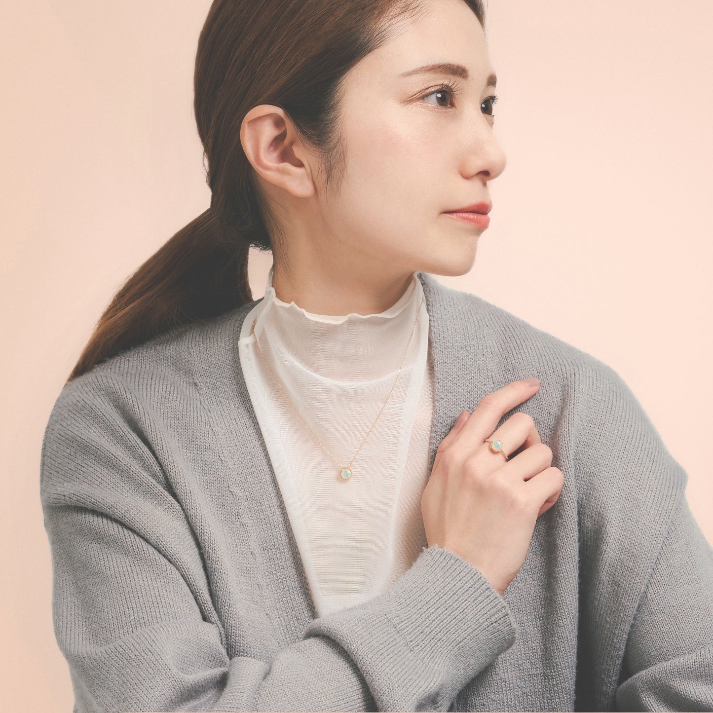 【受注生産】K10 オパール ネックレス | 60-9181