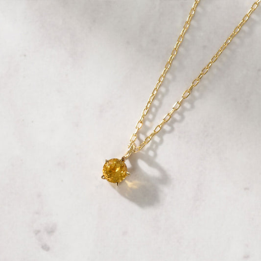 K10 誕生石 スターネックレス(11月:シトリン)|60-8051