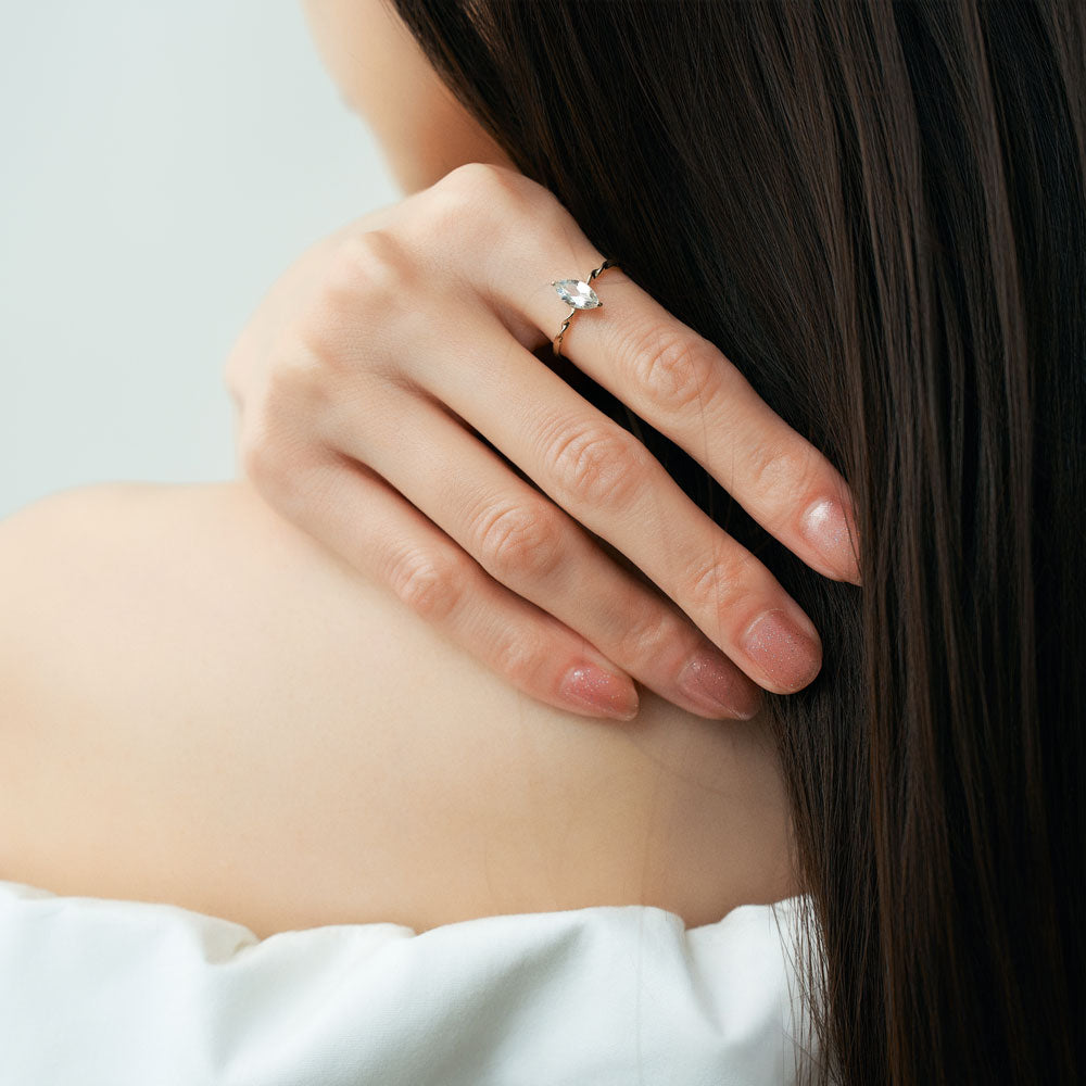 K10 ホワイトトパーズリング  |31-1939