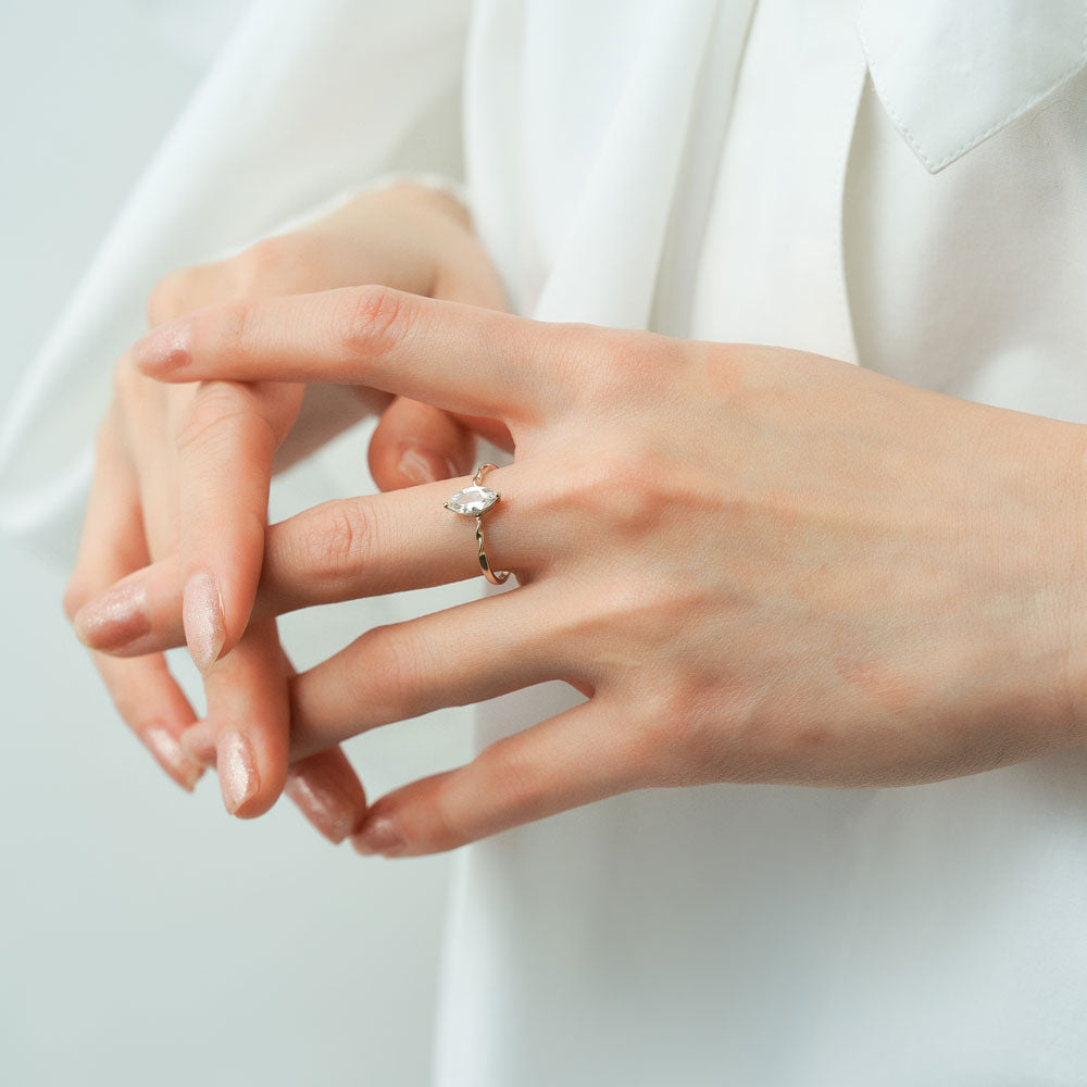 K10 ホワイトトパーズリング  |31-1939