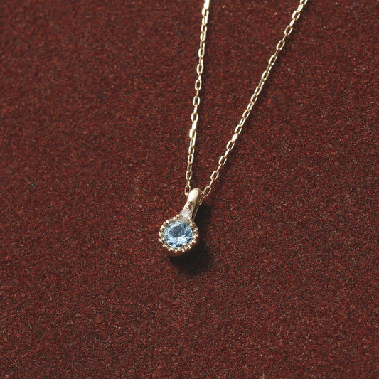 K10 グレースピネル&ダイヤモンド ネックレス|63-4620