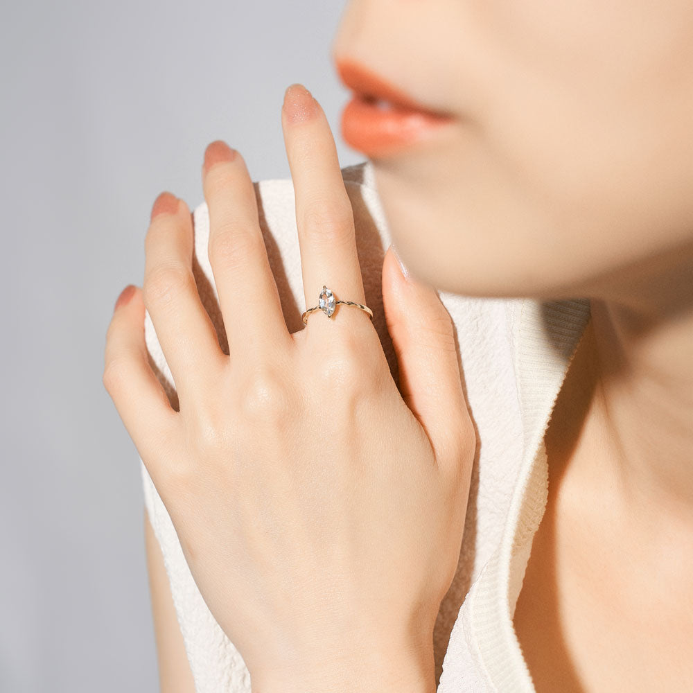 K10 ホワイトトパーズリング  |31-1939