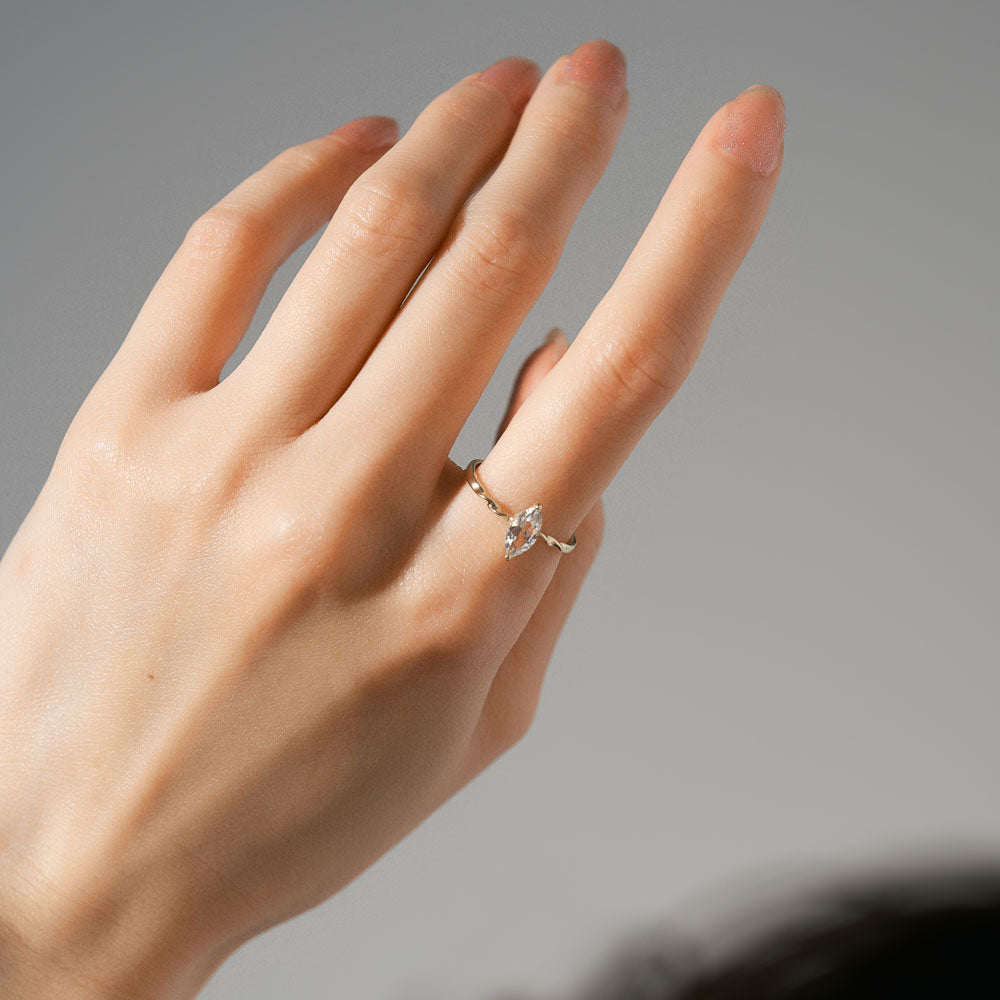 K10 ホワイトトパーズリング  |31-1939