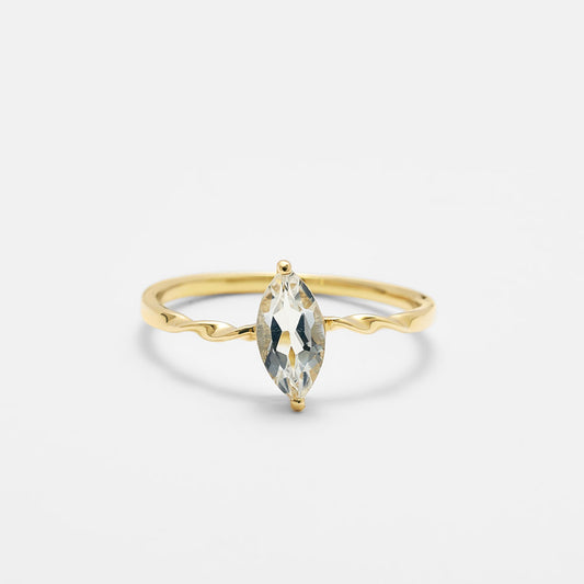 K10 ホワイトトパーズリング  |31-1939