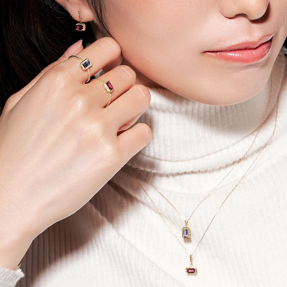 【2026 Autumn Collection】K10 アイオライト ピアス |96-3363