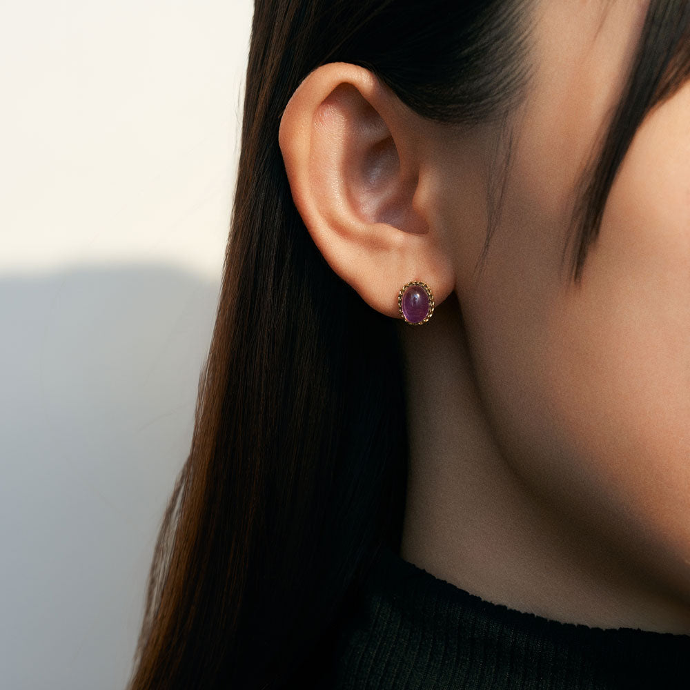 【2025 Autumn Collection】SV925 アメジスト ピアス |96-3356