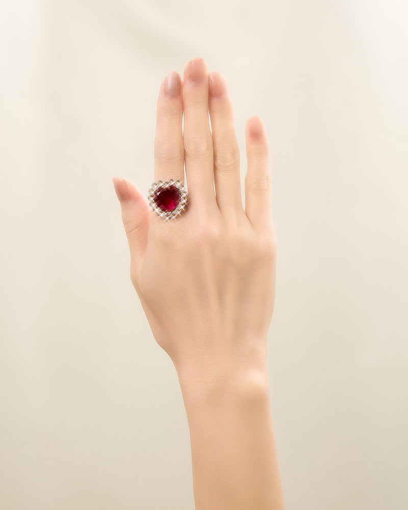 【pwink】"Toy Jewelry" Big Heart Ring|20-5045-5054