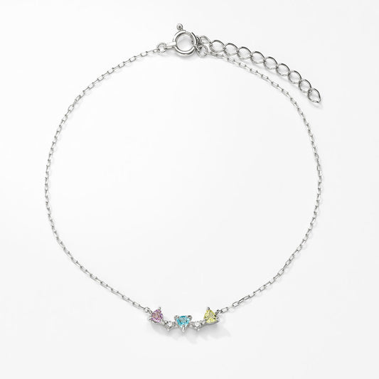 Pt900 カラーストーンブレスレット  |96-4104