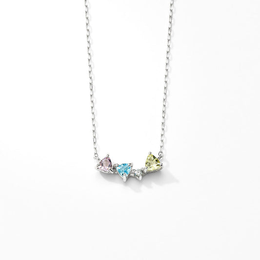 Pt900 カラーストーンネックレス  |96-1500