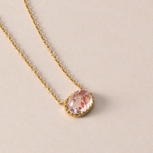 【2025 Autumn Collection】SV925 ストロベリークォーツ ネックレス |96-2413