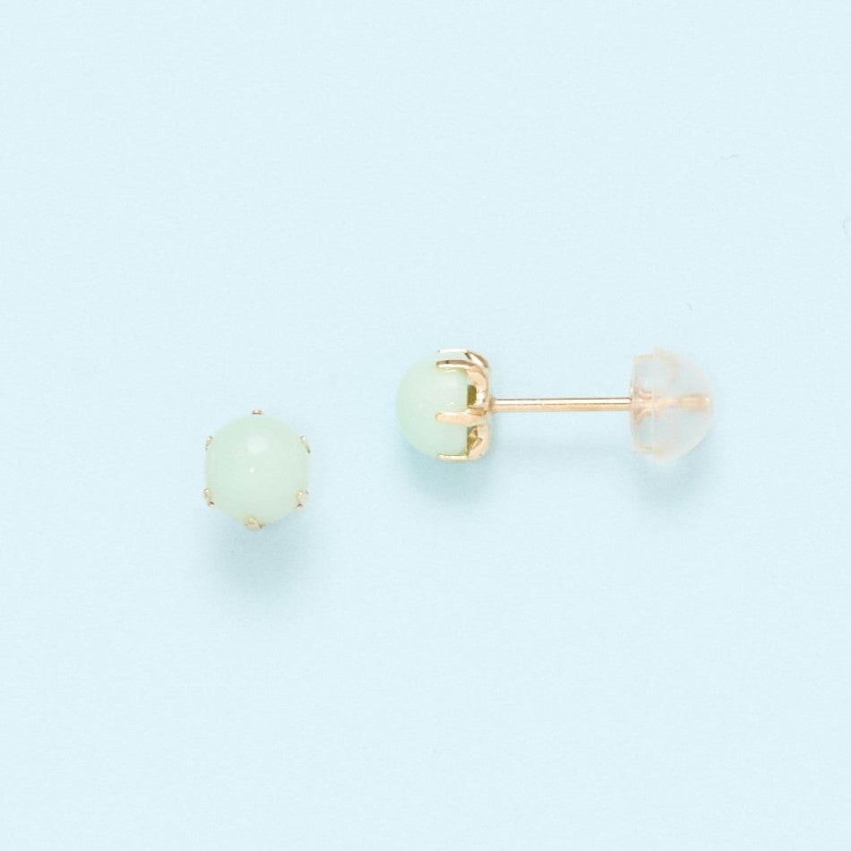 K10 ミントグリーンオパール ピアス | 43-0330 – L&Co.