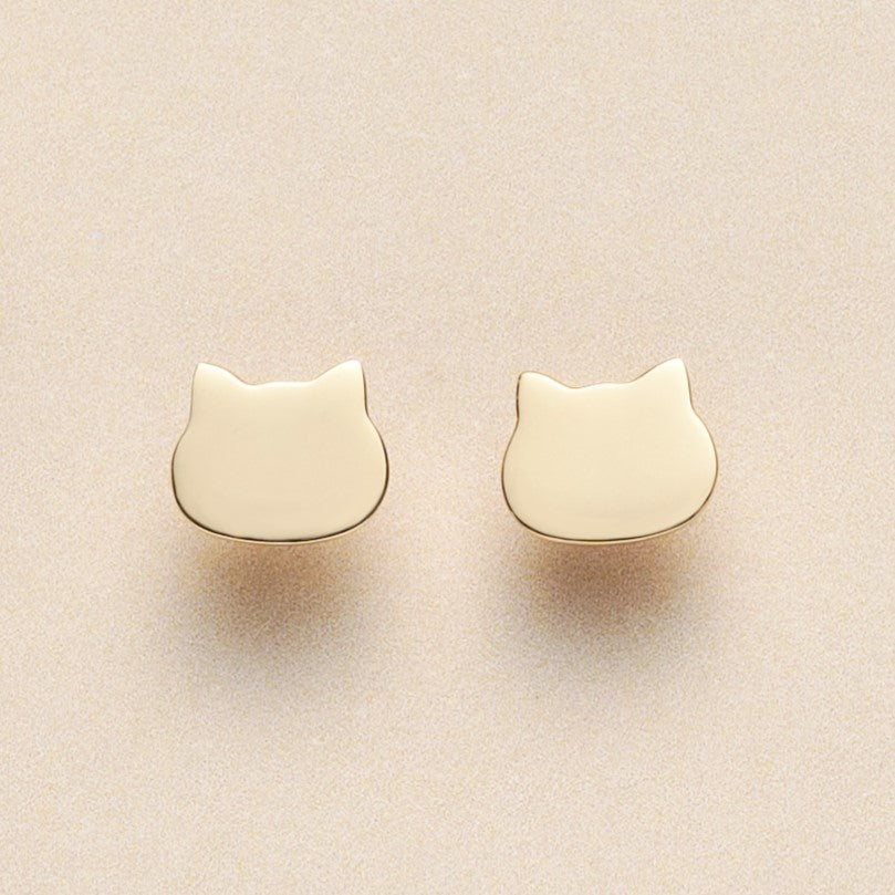 K10 ネコ 猫 スタッドピアス|43-1613