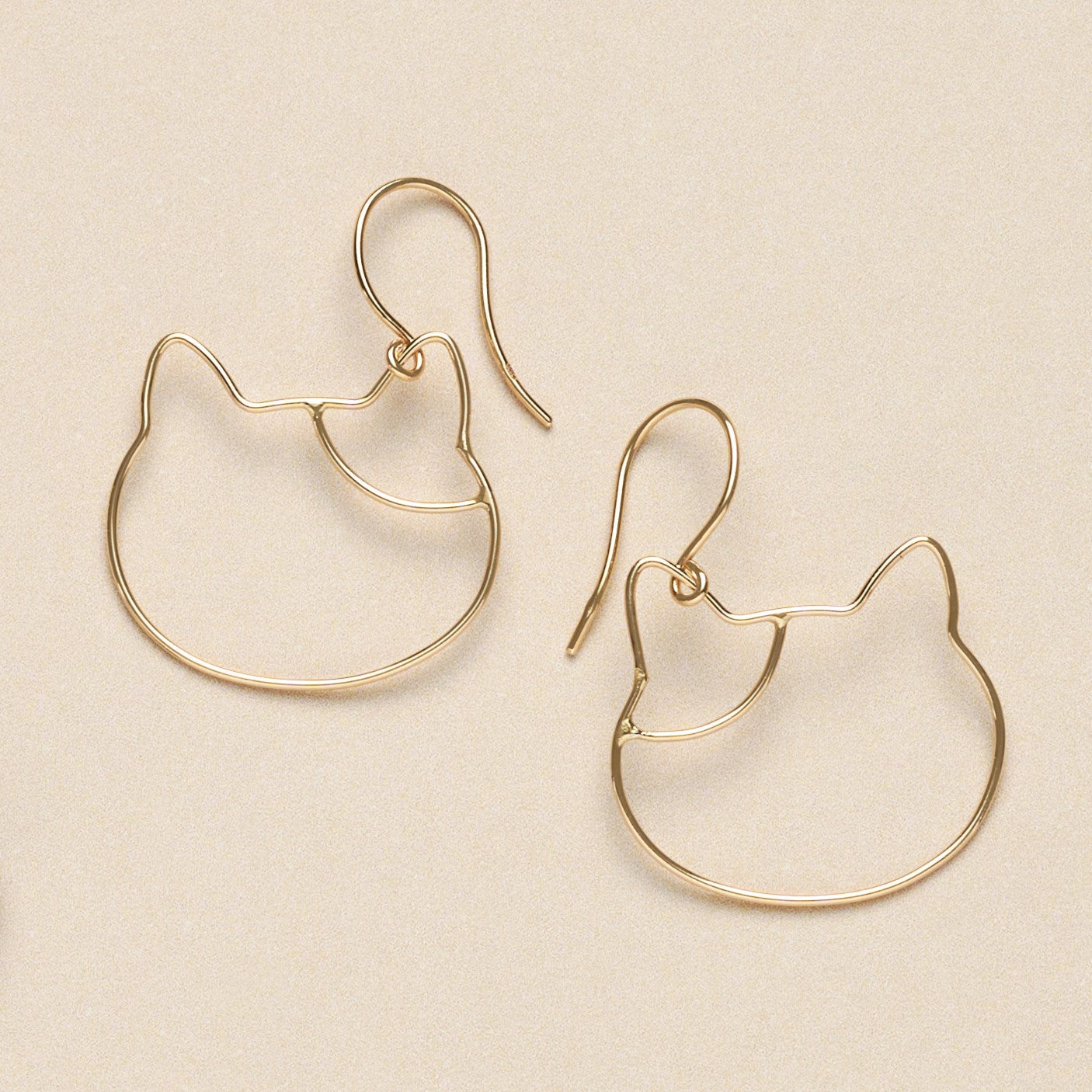 ☆コーヒー牛乳とlovely猫ちゃんピアス☆ K10 ネコ 猫 フックピアス – L&Co.