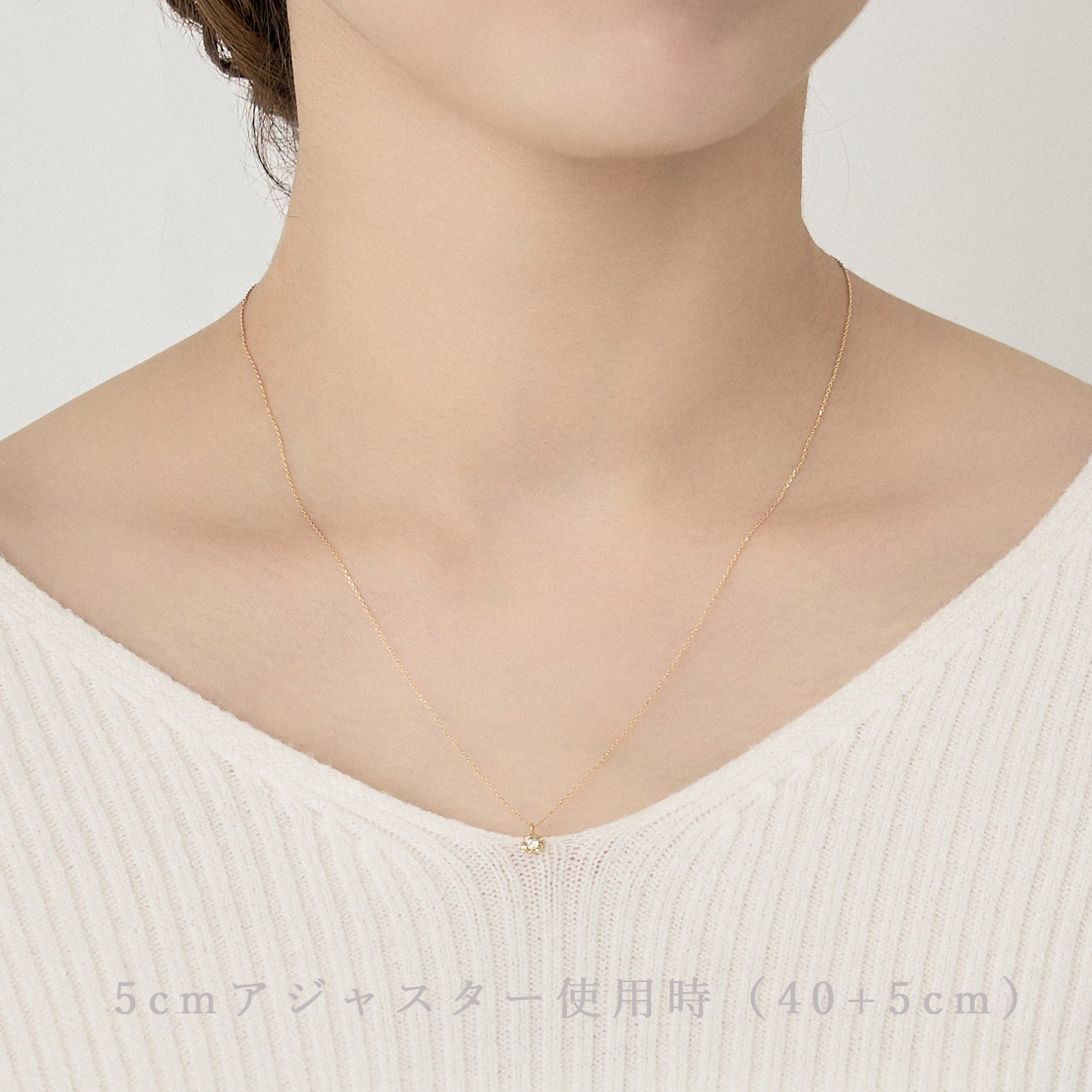K18/プラチナ アジャスター チェーン【5㎝】|75-3439-40-41