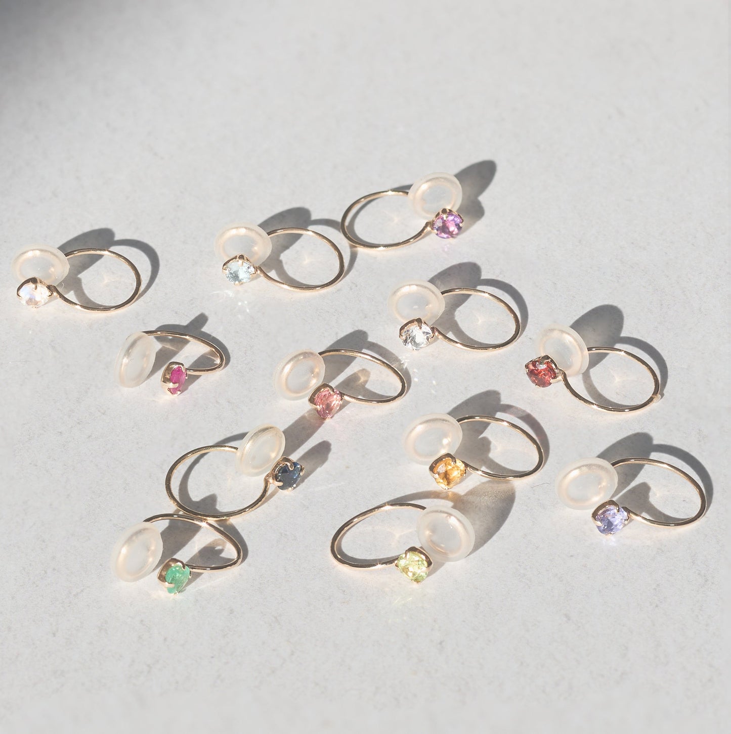 K10 誕生石 イヤリング(1月:ガーネット)| 55-7081