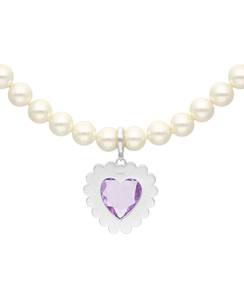 【pwink】"Toy Jewelry" Heart Pearl Necklace|60-9611-9620