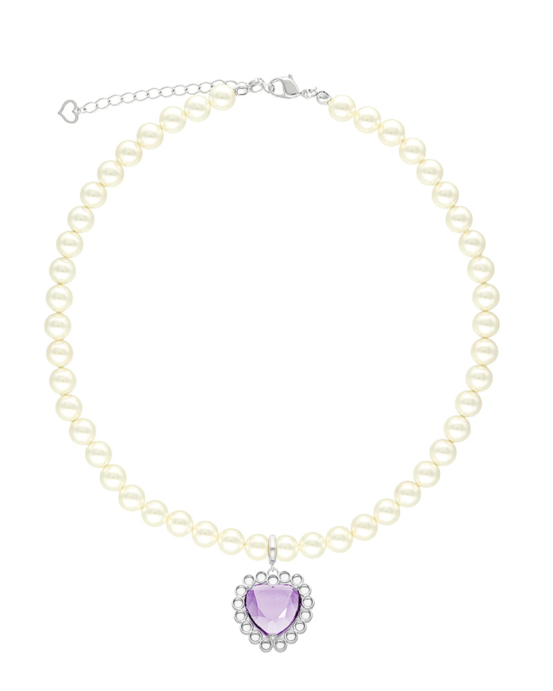 【pwink】"Toy Jewelry" Heart Pearl Necklace|60-9611-9620