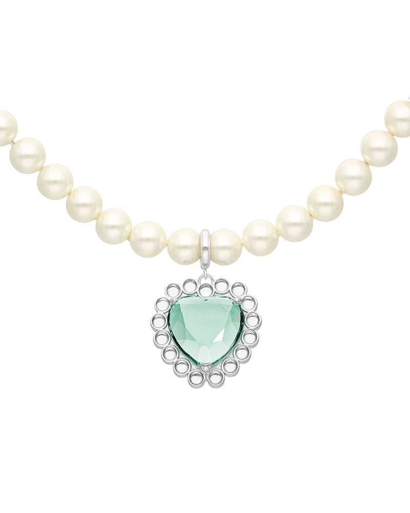 【pwink】"Toy Jewelry" Heart Pearl Necklace|60-9611-9620