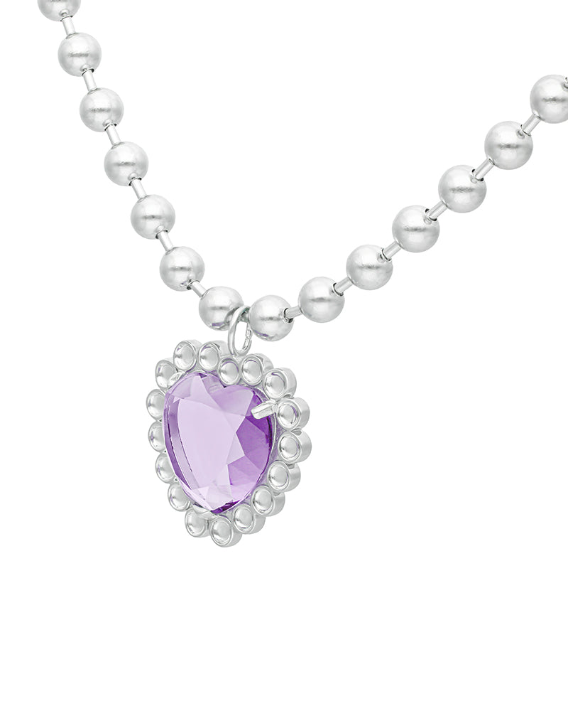 【pwink】"Toy Jewelry" Heart Ball Chain Necklace|60-9621-9625