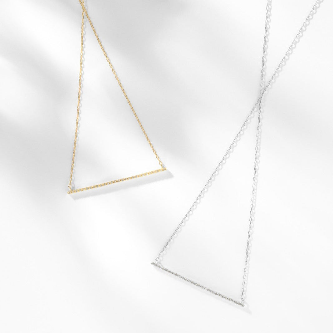 K18 ダイヤモンド ラインネックレス | 96-1026