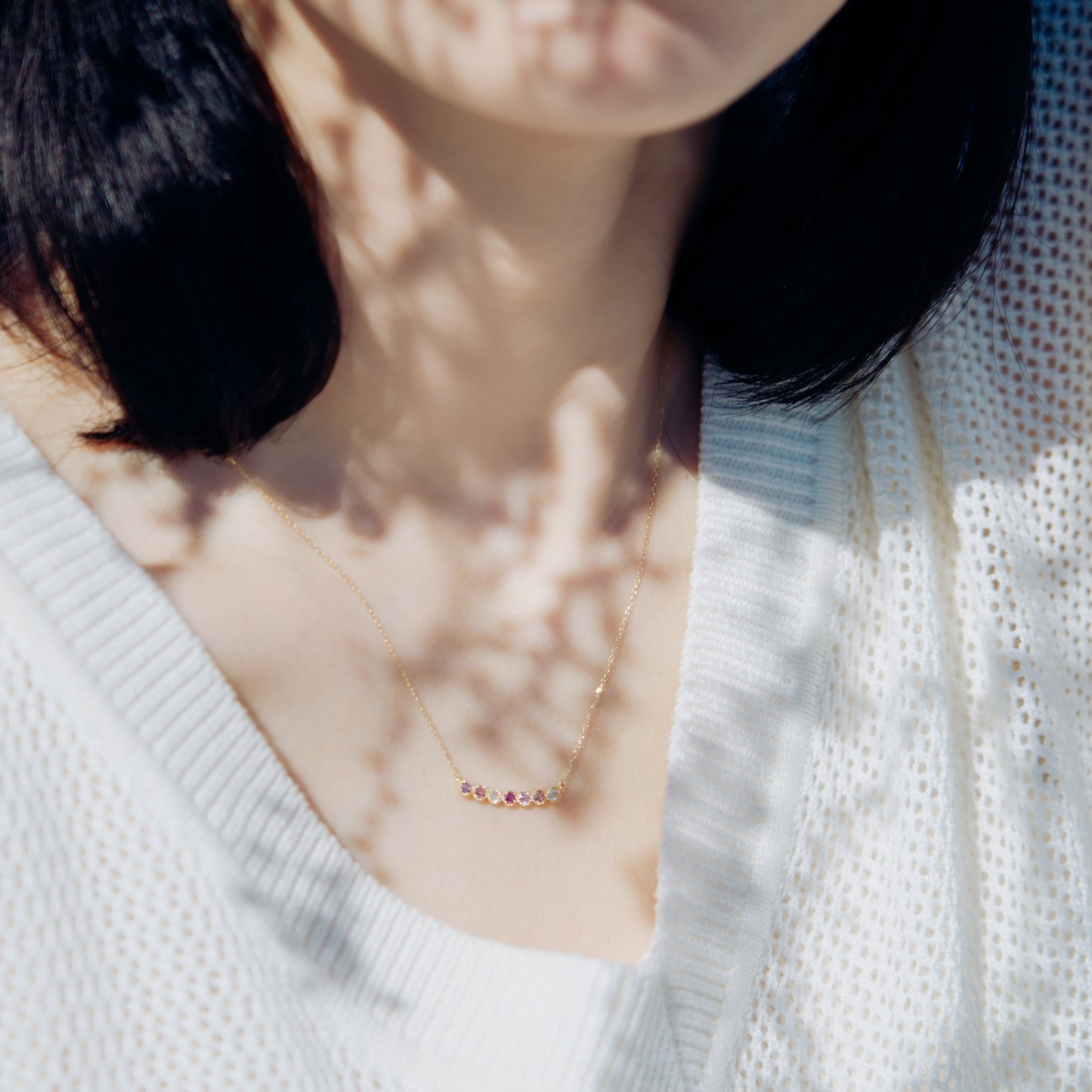 K18 マルチカラーストーン ネックレス | 60-9117-9118