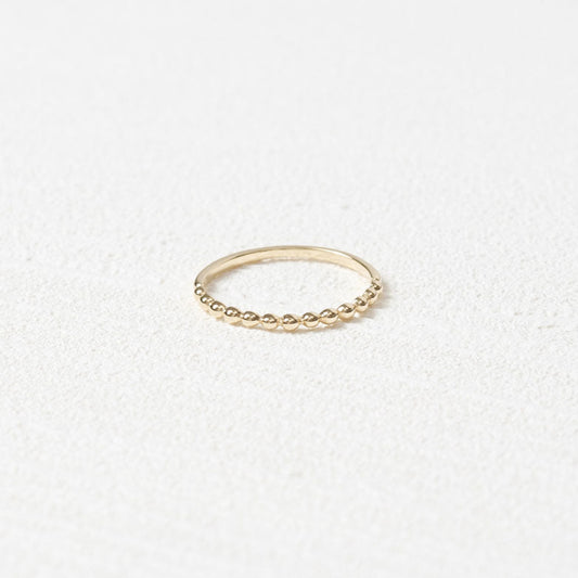 K18 シンプルリング(ドロップ)|26-4596