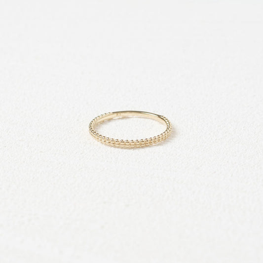 K18 シンプルリング(ミルグレイン2)|26-6353