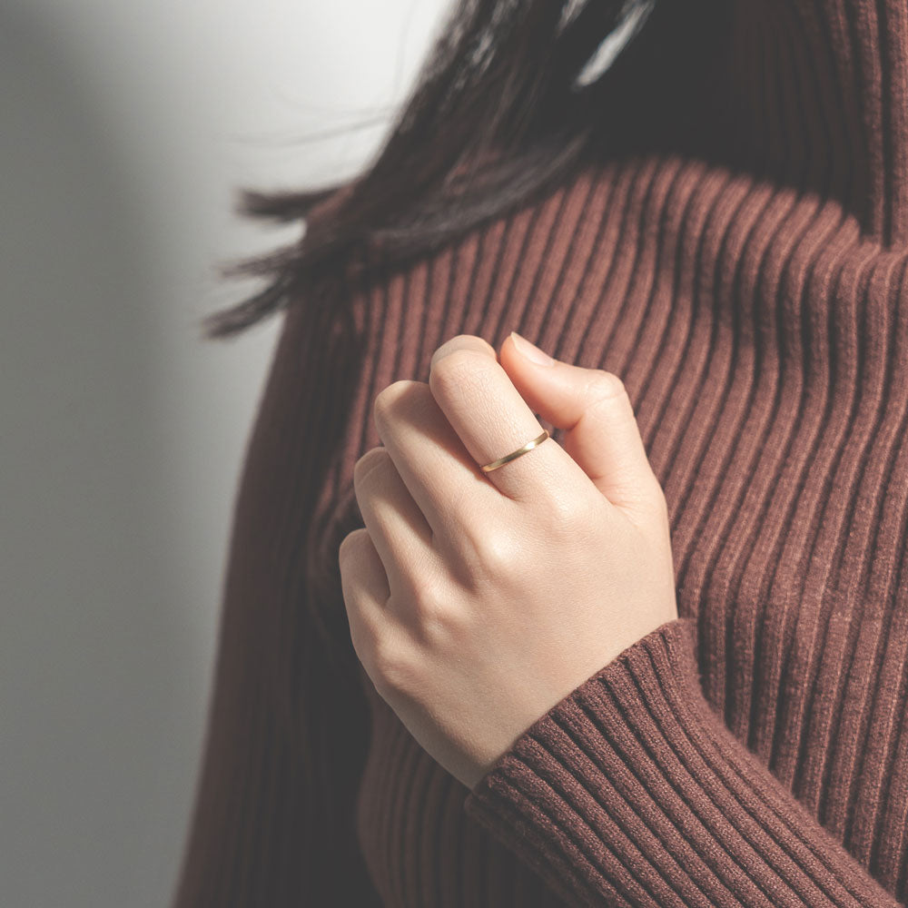 K18 シンプルリング(マット) |26-4592