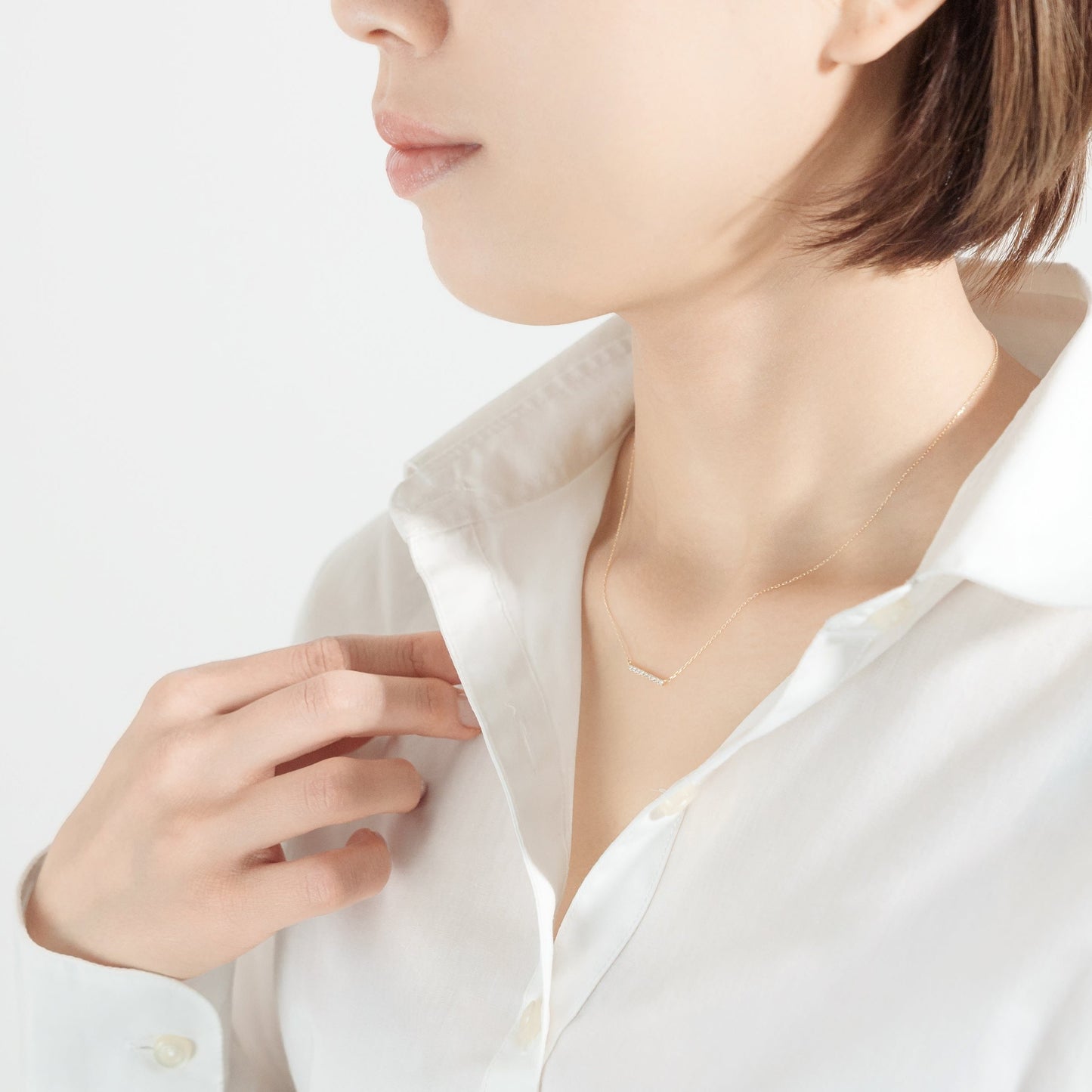 【受注生産】K18 ダイヤモンドネックレス|60-9309