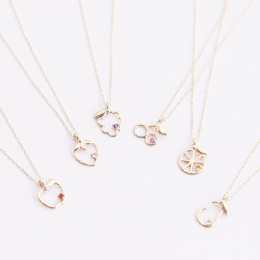 【受注生産】K10 フルーツ ネックレス|60-8143-8148