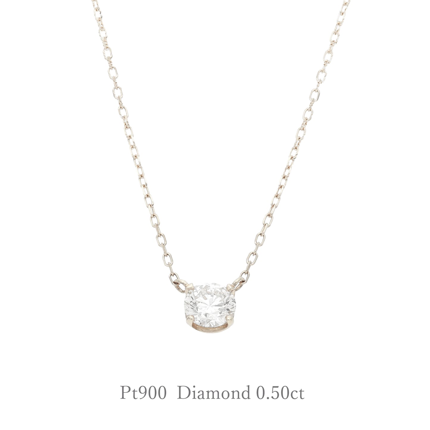 【受注生産】Pt900 ダイヤモンド0.5ct ネックレス |96-1192