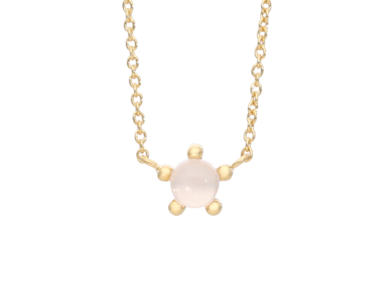 【受注生産】SV925 ローズクォーツ ネックレス|64-3776