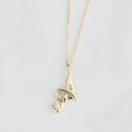 K10 イニシャル ネックレス【A】 | 95-0602