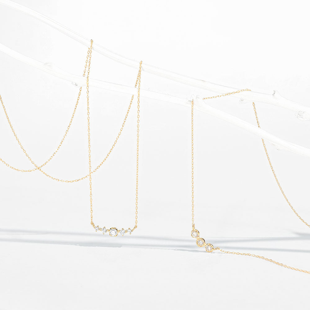 K18 ダイヤモンド0.10ct ネックレス|60-9138