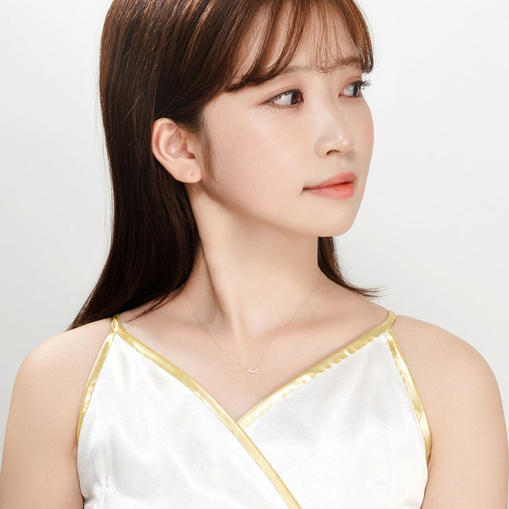 【受注生産】K10 ダイヤモンド0.04ct ネックレス|60-9141