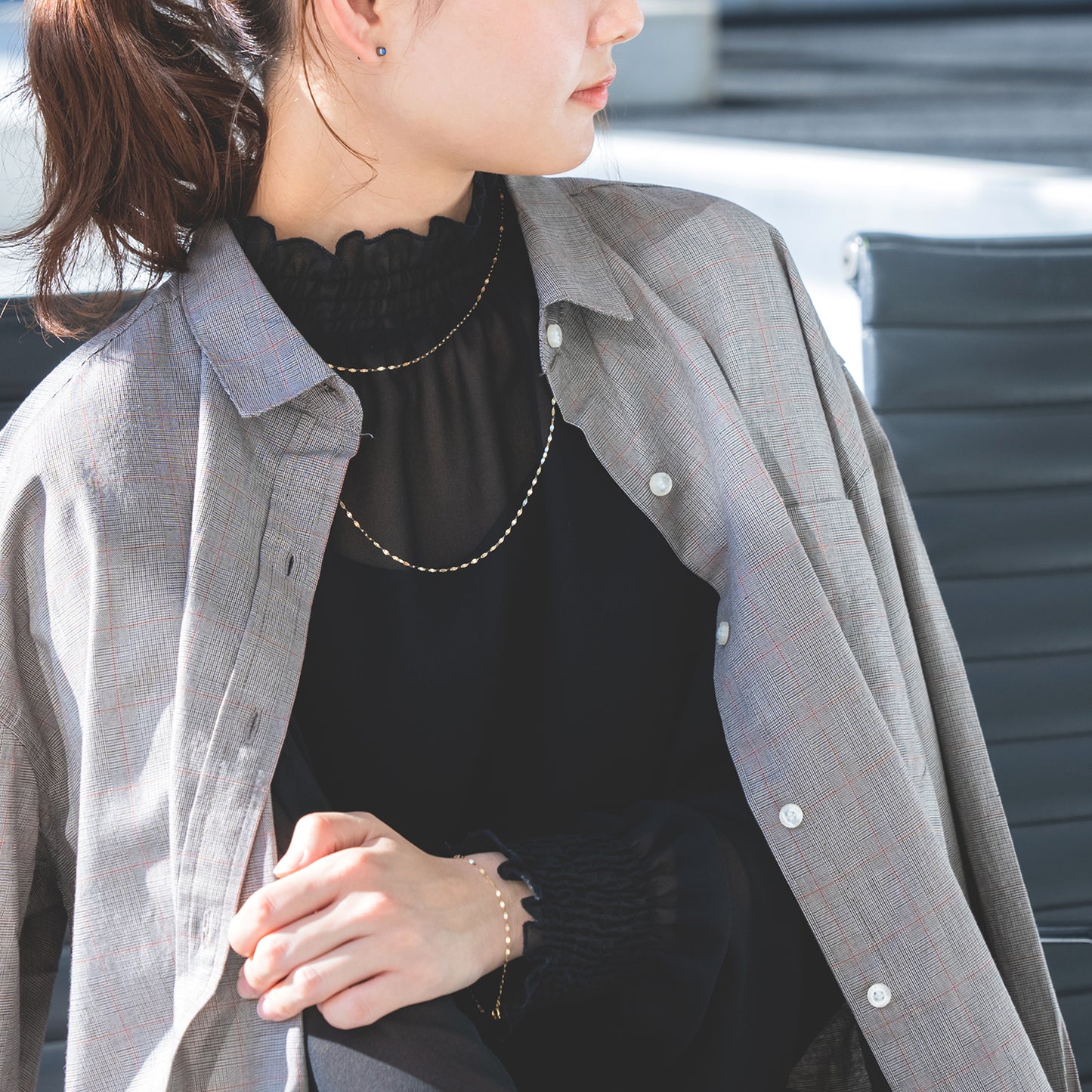 K18 チェーン ネックレス|96-1214 (45㎝)