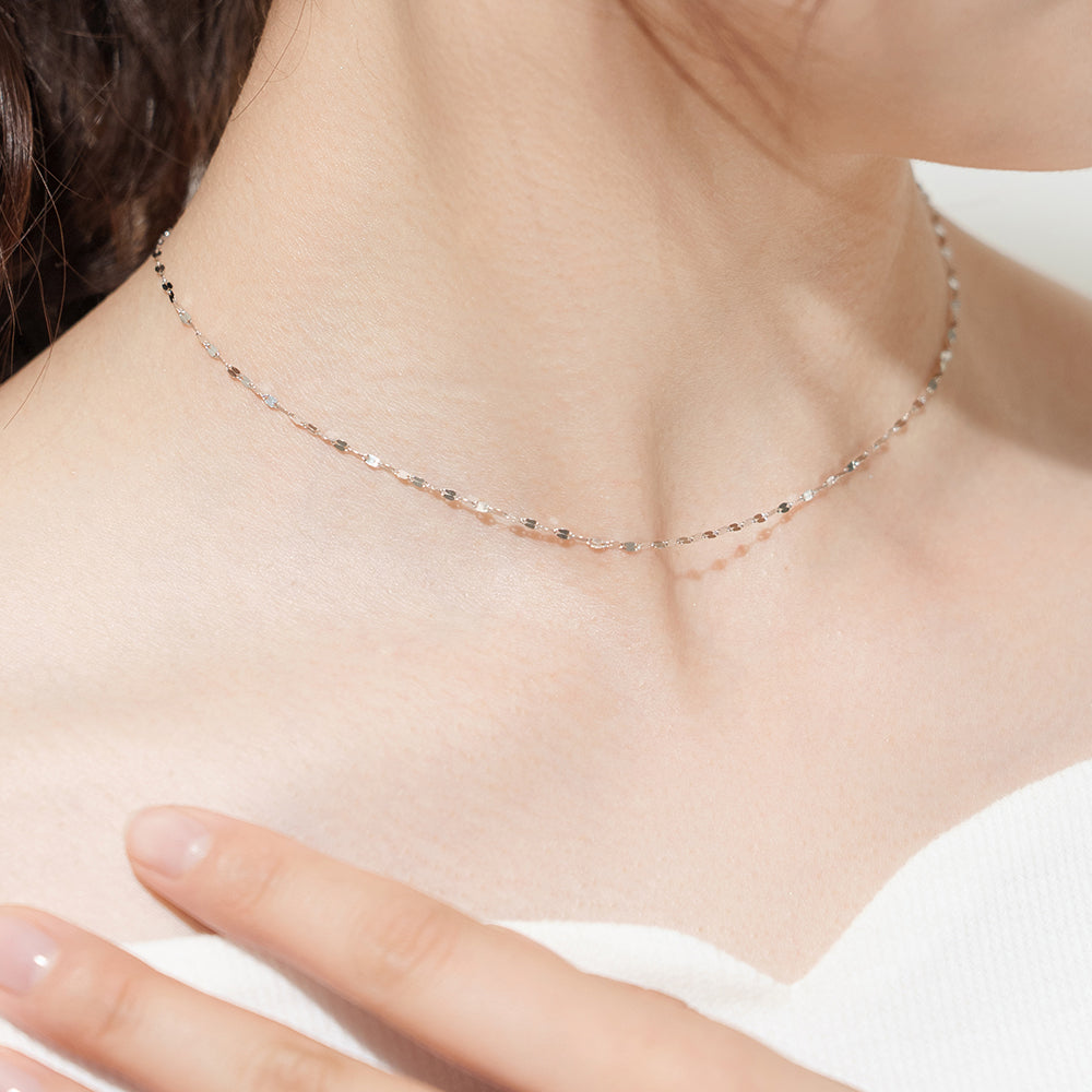 プラチナ チェーン ネックレス | 63-8160 (37㎝)