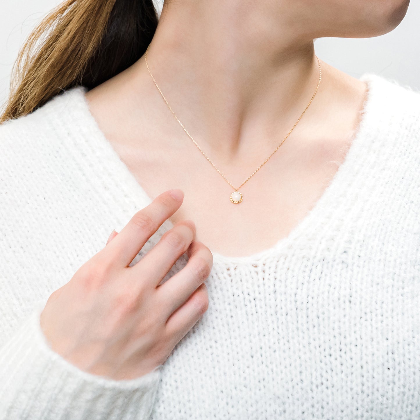 K18 オパール ネックレス|63-3311