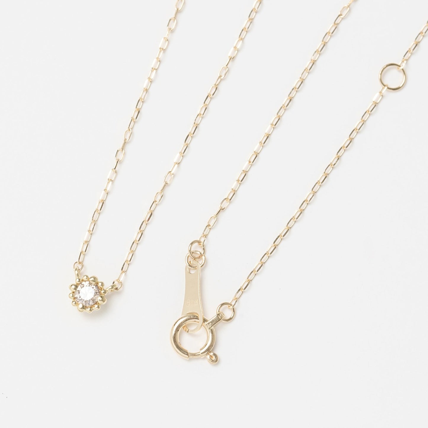 K18 ダイヤモンド 0.08ct ネックレス | 63-3325