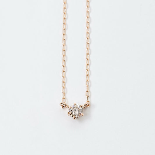 K10PG ダイヤモンド 0.05ct ネックレス |63-7871