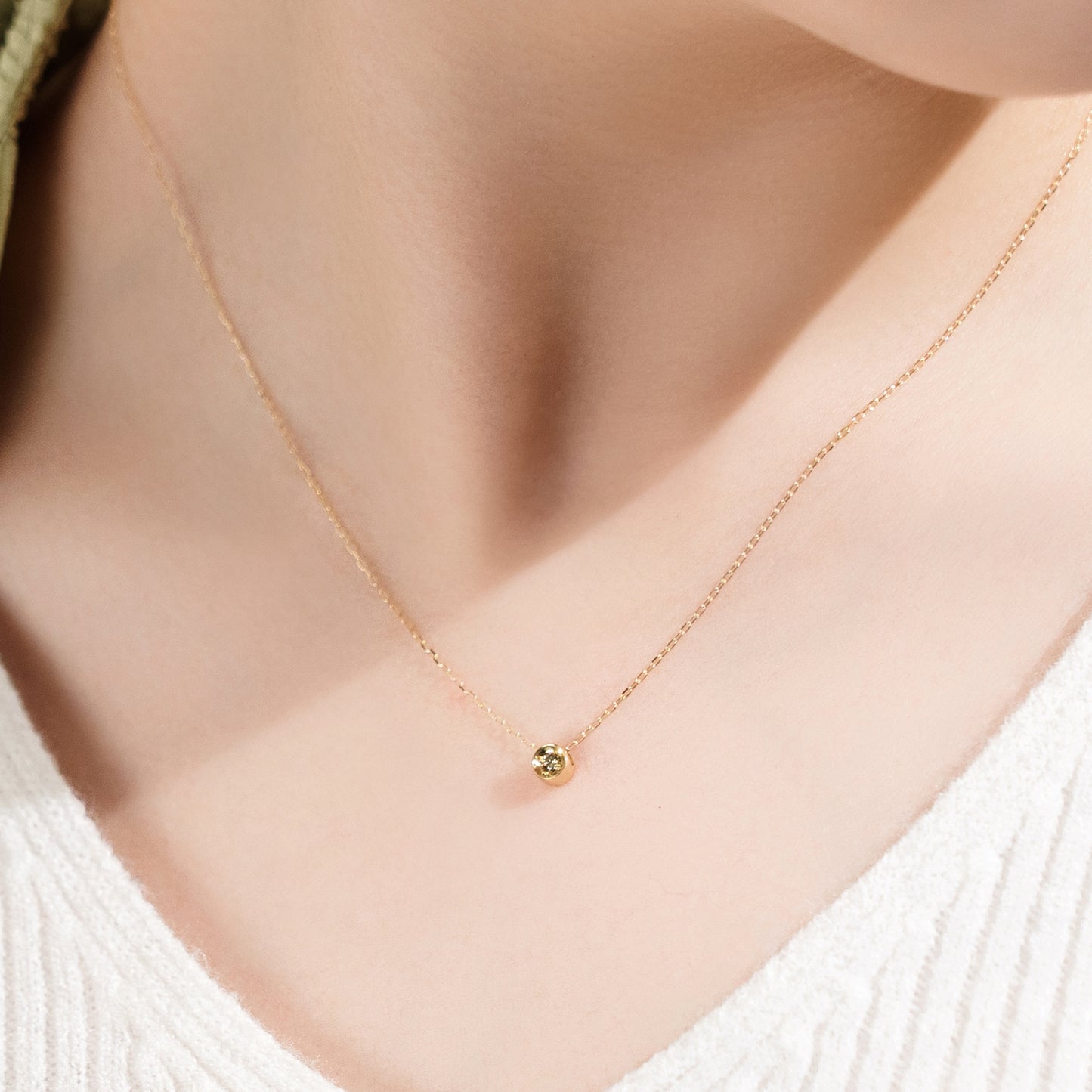 K18 ダイヤモンド 0.05ct ネックレス | 63-3328