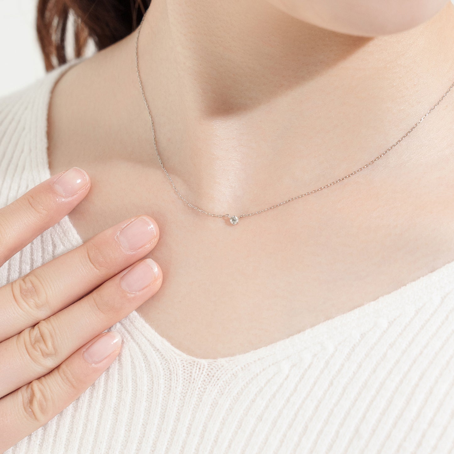 プラチナ ダイヤモンド ネックレス|63-3330