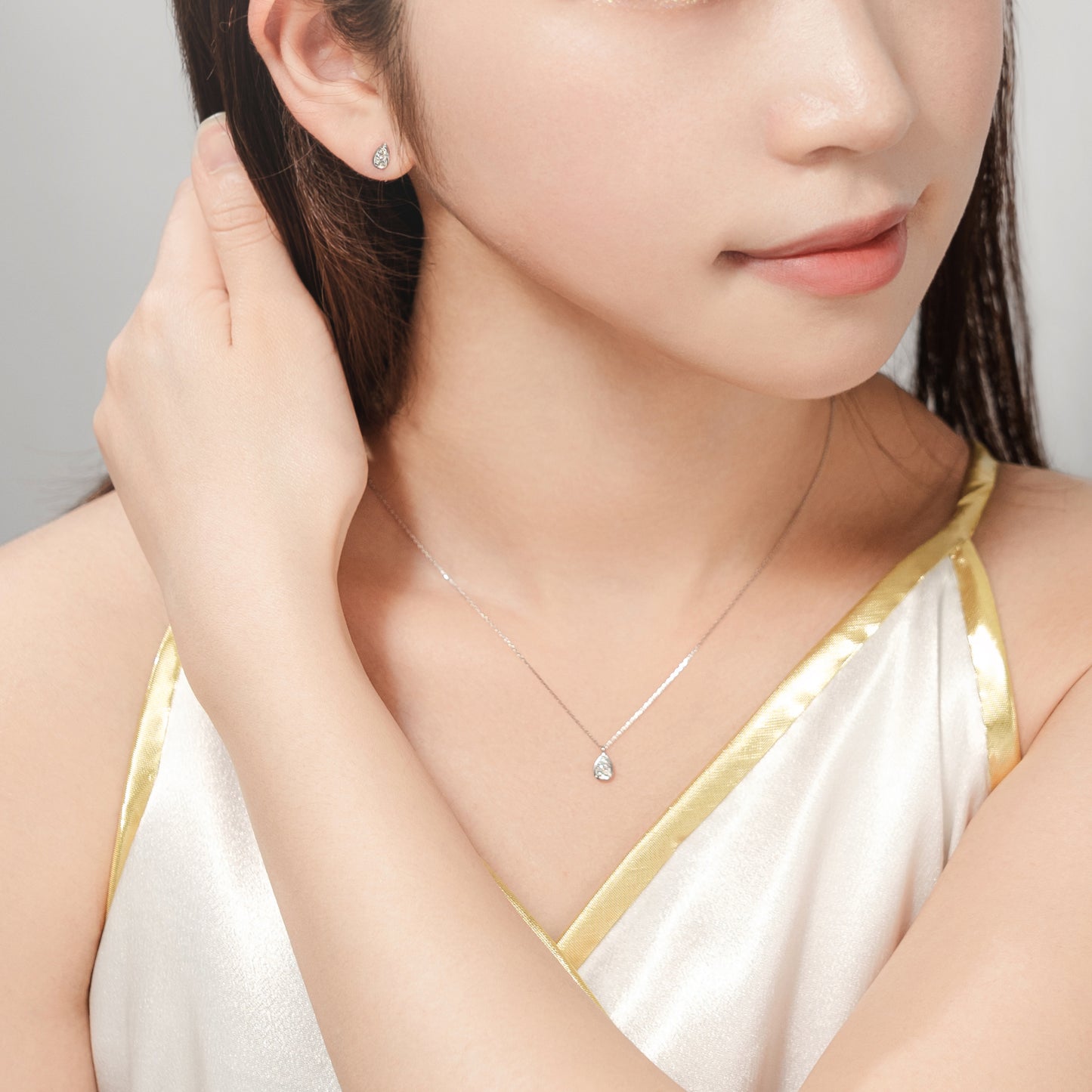 プラチナ ダイヤモンド0.12ct ピアス|96-3259