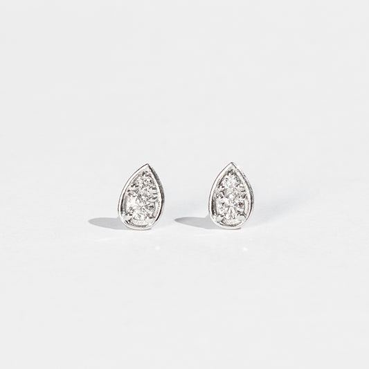 【受注生産】プラチナ ダイヤモンド0.12ct ピアス|96-3259