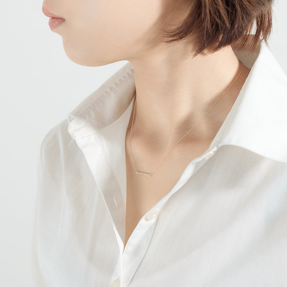 【受注生産】K18 ダイヤモンドネックレス|60-9302