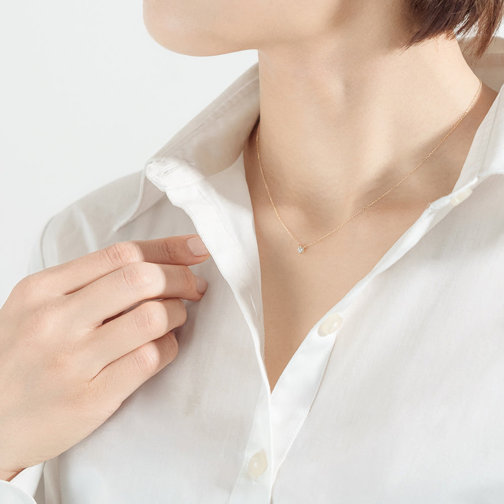 【受注生産】K18 ダイヤモンドネックレス|60-9305