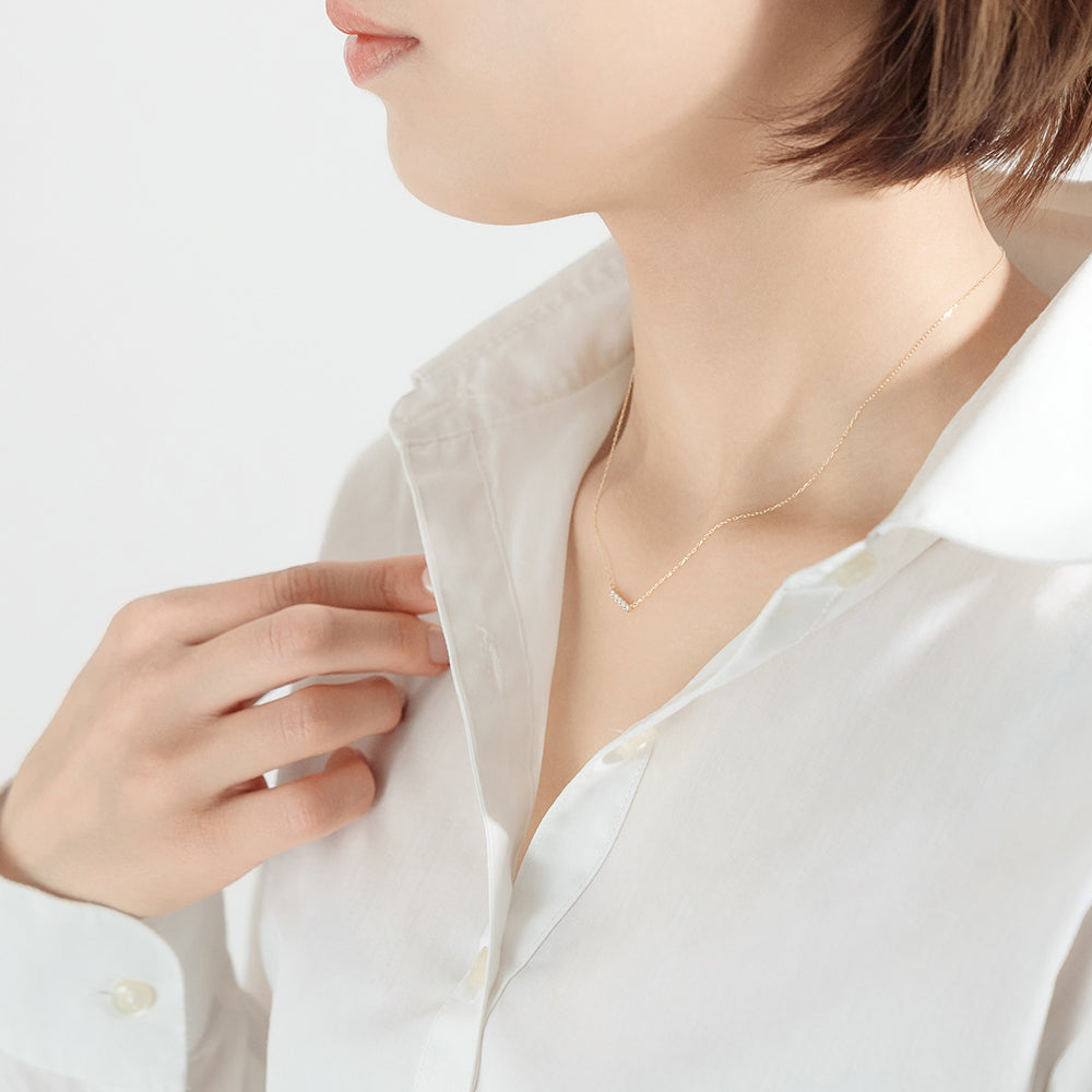【受注生産】K18 ダイヤモンドネックレス|60-9307