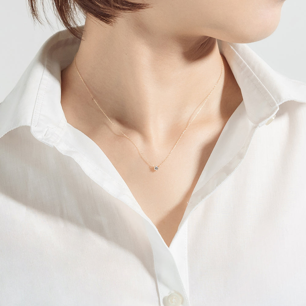 【受注生産】K18 ダイヤモンドネックレス|60-9303