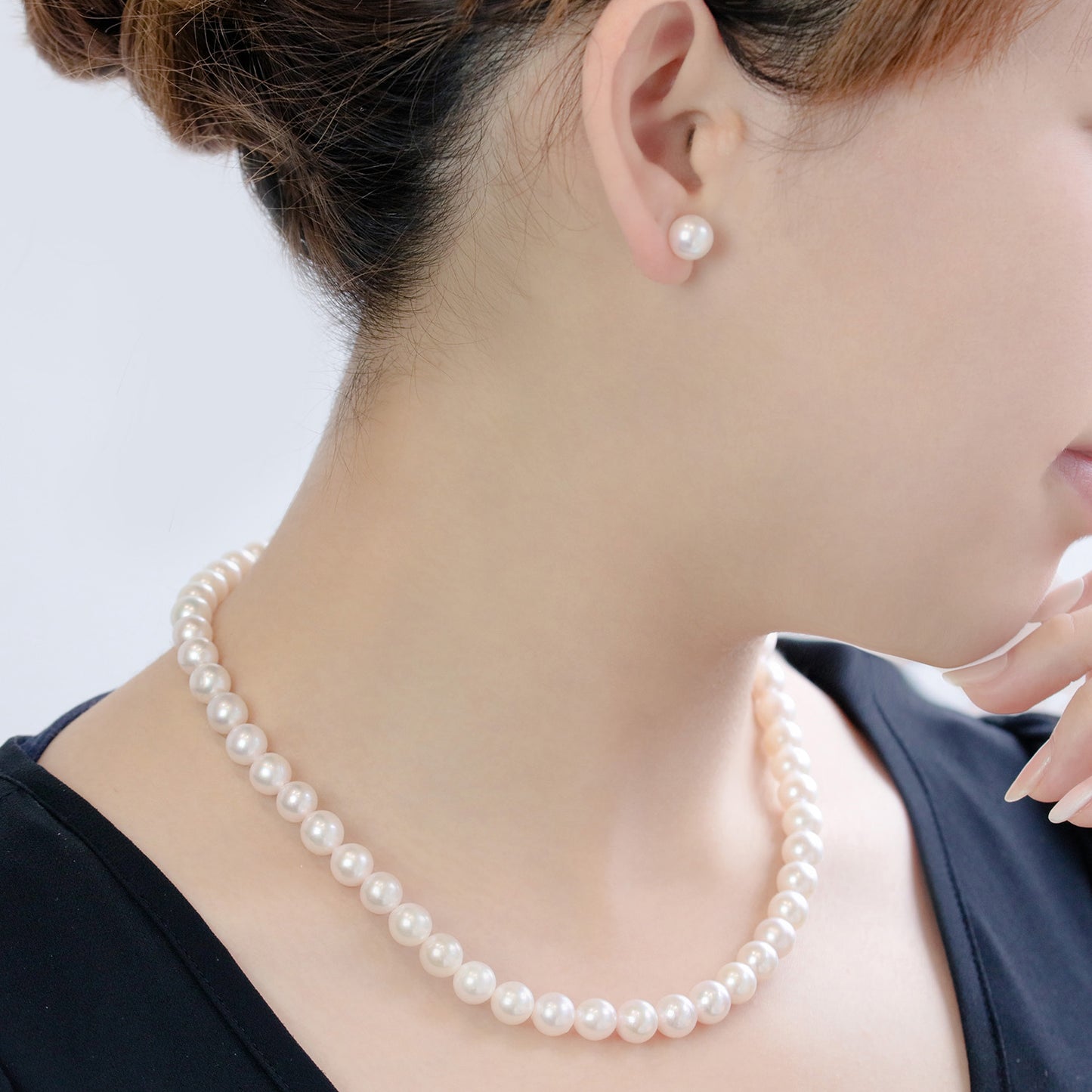 アコヤパールネックレス&イヤリングorピアス セット | 63-8064-8065